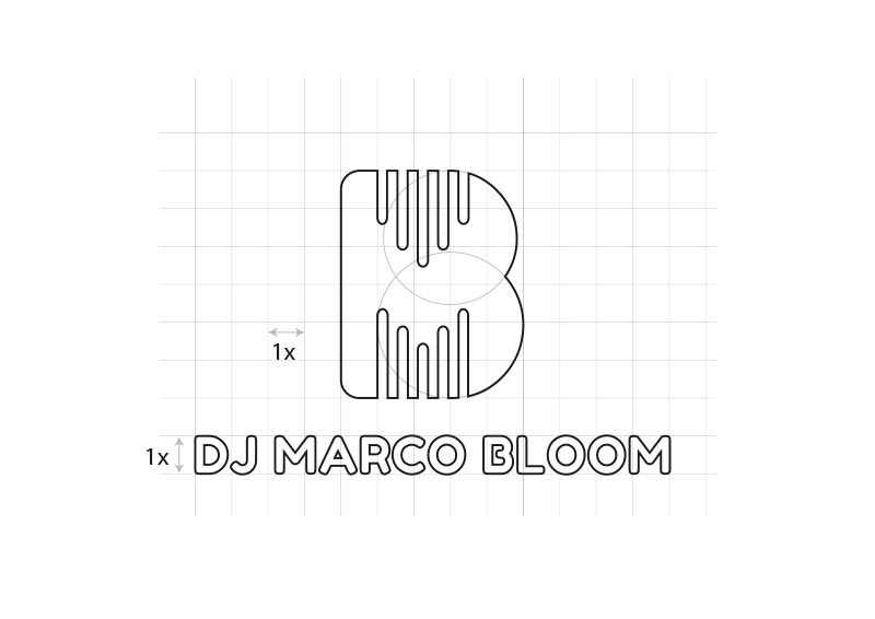 logo dj lettering